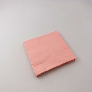 serviette rose corail X20