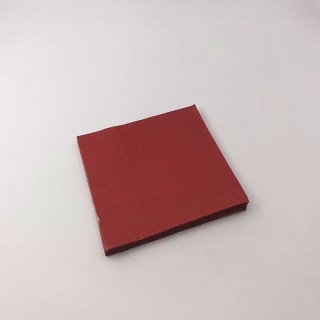 Serviette papier bordeaux  X20