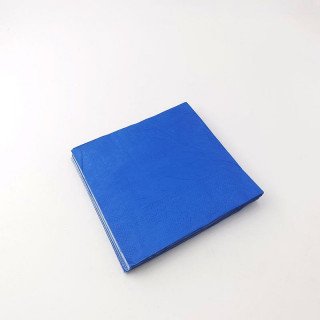 Serviette papier bleu roi X20