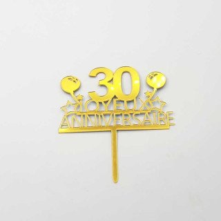 Cake topper anniversaire 30 ans