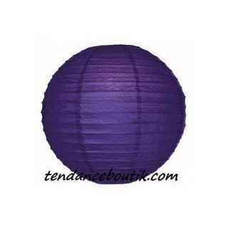 Boule Lampion papier violet 30cm