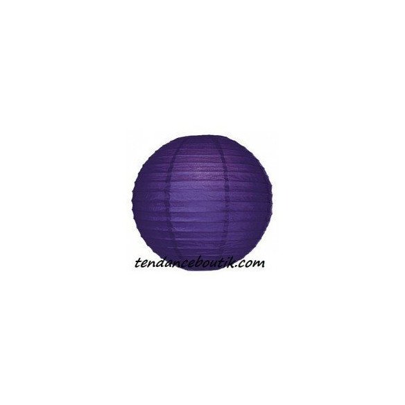 Boule Lampion papier violet 30cm