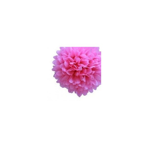 Pompon Fleur Papier de Soie fushia 35cm Pompon Fleur Papier de Soie fushia 35cm