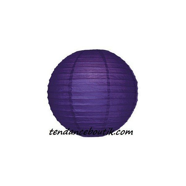 Boule Lampion papier violet 30cm