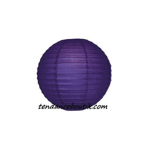 Boule Lampion papier violet 30cm