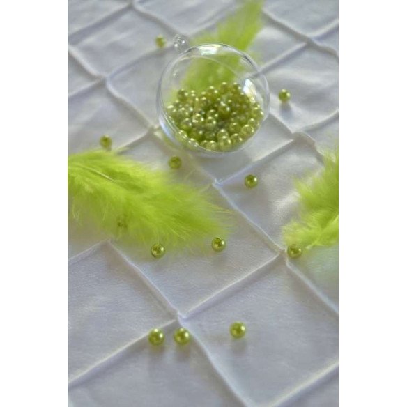 perles décoration de table vert anis (sachet de 100)