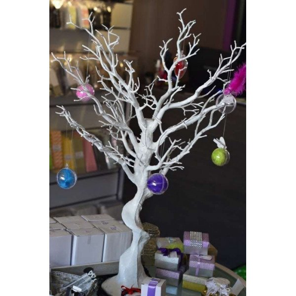 Arbre centre de table blanc-arbre à dragées Arbre centre de table blanc-arbre à dragées