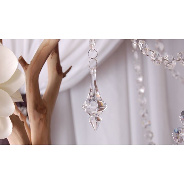 Pampille acrylique (paquet de 10)