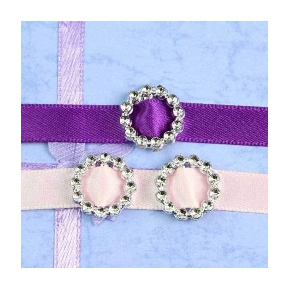 Boucle passe ruban ronde 2 couleurs au choix (sachet de 100) Boucle passe ruban ronde 2 couleurs au choix (sachet de 100)