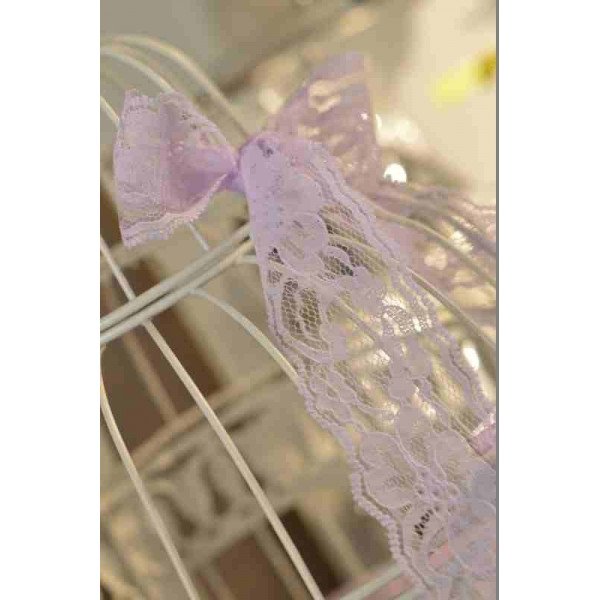 Dentelle parme 48mm X5mètres