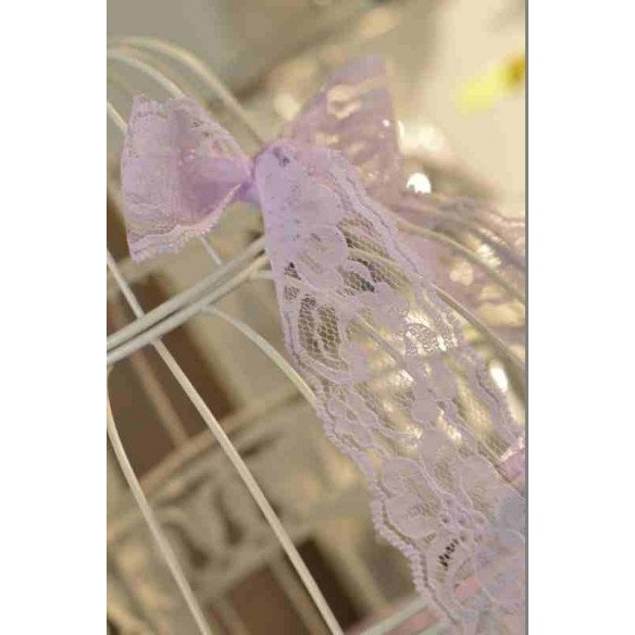 Dentelle parme 48mm X5mètres