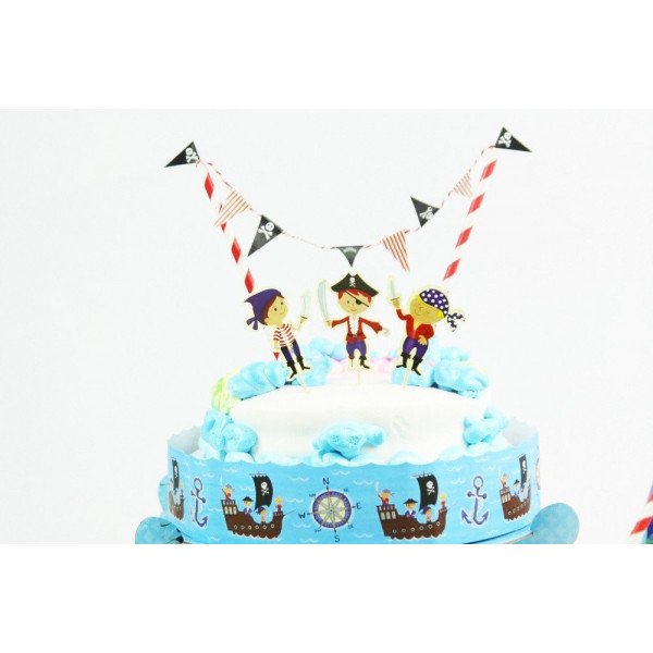 Cake topper anniversaire Pirate
