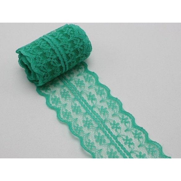 Dentelle vert foncé 5mètres Dentelle vert foncé 5mètres