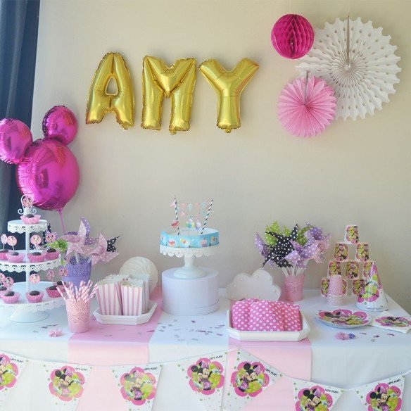 Ballon lettre or métallique 30cm