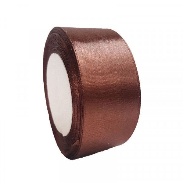 Ruban satin Marron 4cm