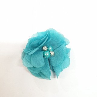 Fleur mousseline bleu...