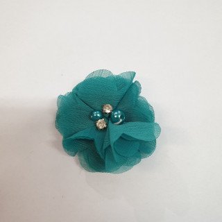Fleur mousseline bleu...
