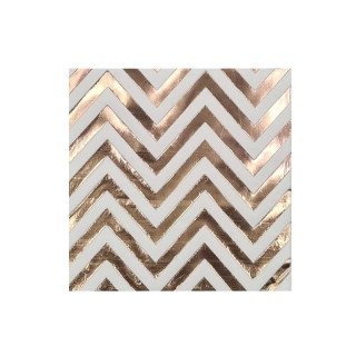 serviette chevron rose gold