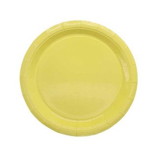 assiette jaune