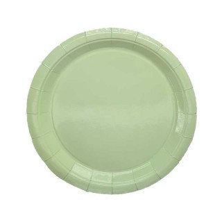 assiette vert anis