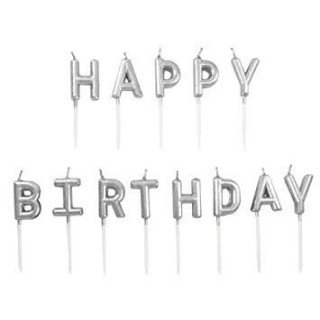 bougie anniversaire argent