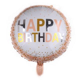 Ballon rose gold happy...