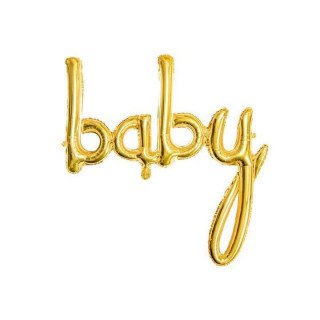 ballon baby doré