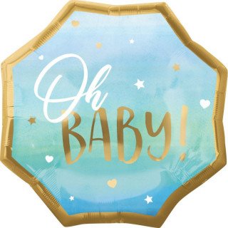 Ballon hexagonal "oh baby"...