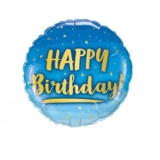ballon anniversaire bleu