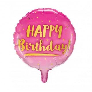ballon anniversaire rose