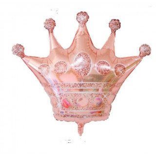 ballon couronne rose gold