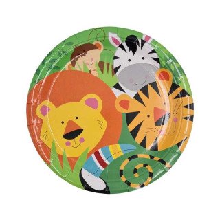 assiette animaux de la jungle