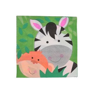 serviette animaux de la jungle
