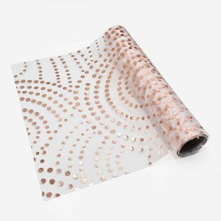 chemin de table rose gold