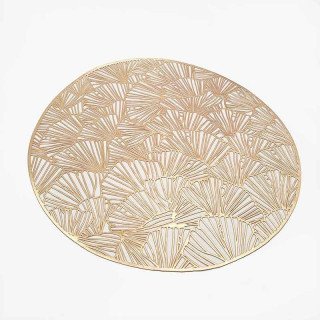 set de table rond gingko