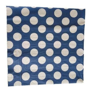 serviettes en papier bleues - décoration 