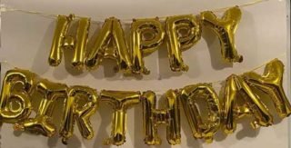ballon lettre anniversaire