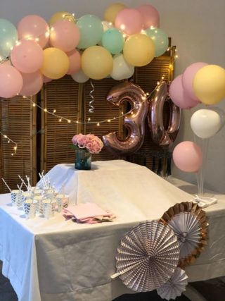decoration anniversaire pastel